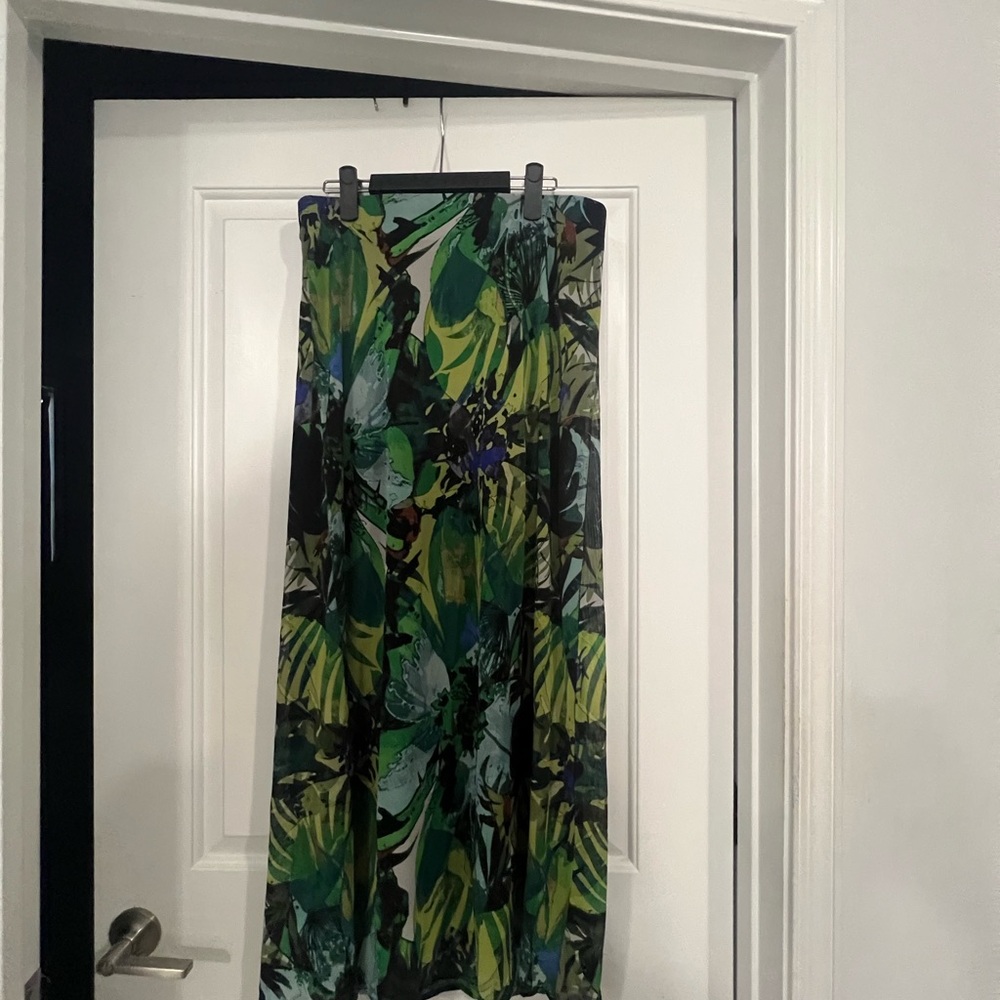 ECI Tropical Print Maxi Skirt
